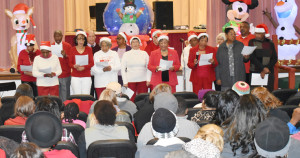 he “Young at Heart” sing carols as the opening act of Charles City’s Grand Illumination that took place Sunday evening at Charles City’s Government and Administration complex.