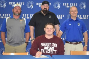 John Holland becomes the newest athlete on the football field for Fairmont State University after signing his Letter of Intent.