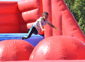 For the more adventurous explorers, inflatables such as an obstacle course provided ample opportunities to test athletic skills.