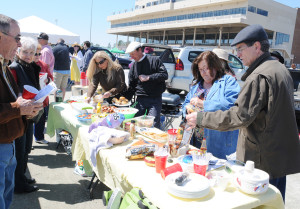 Tailgating proved popular for the New Kent residents (above) and most attending Saturday’s inaugural running of the Dogwood Classic steeplechase races at Colonial Downs.